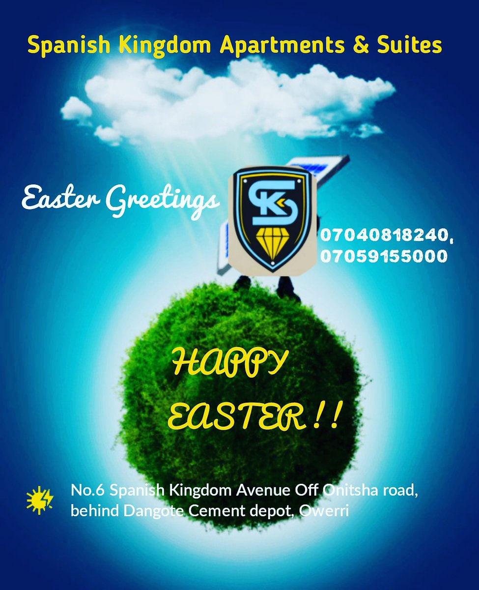 Easter Greetings to all our esteemed customers 💥✔️
#Easter #Easter2021 #HappyEaster2021 #HappyEaster #EasterWeekend #EasterSunday #AbujaTwitterCommunity #happy