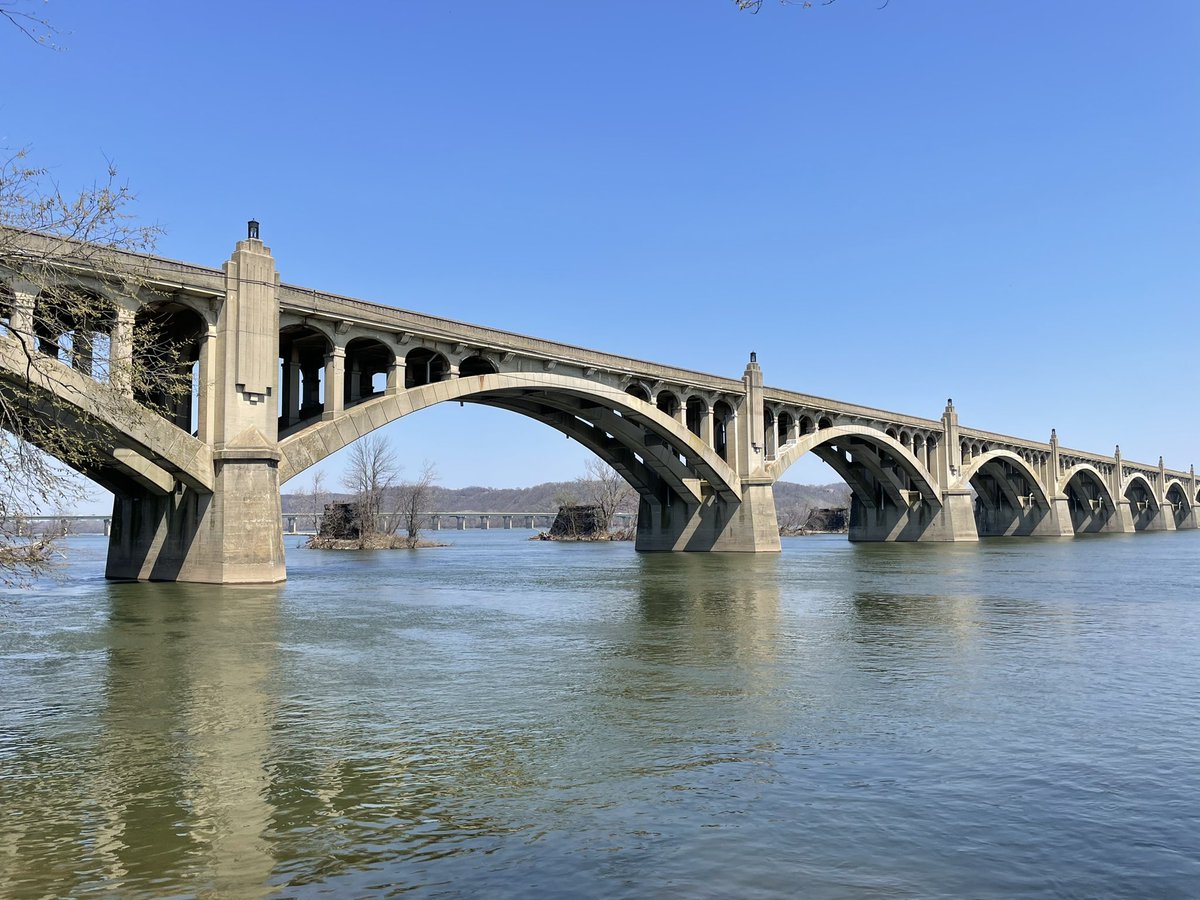 Have arrived at the Susquehanna. This was once the start of the great beyond to the Europeans nearer to the coast. Those footings beneath the ‘30s bridge are from the Civil War bridge burned to keep the Confederates from crossing. Rivers demand respect like nothing else. Onward.