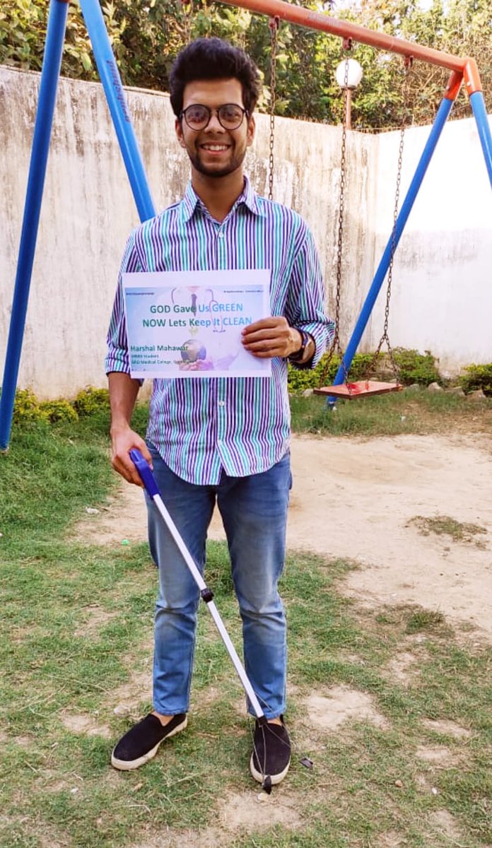 MACS54045397's tweet photo. #MACSCleanUpCampaign Covid is on rise. So, from community gatherin, v have moved to individual efforts!
2day, our young, energetic and future Doc Harshal Mahawar joined us. Harshal is pursuing MBBS from prestigious govt Medical College in #Gorakhpur
#Trashtag #CleanGorakhpur https://t.co/3JVSpMhIwB