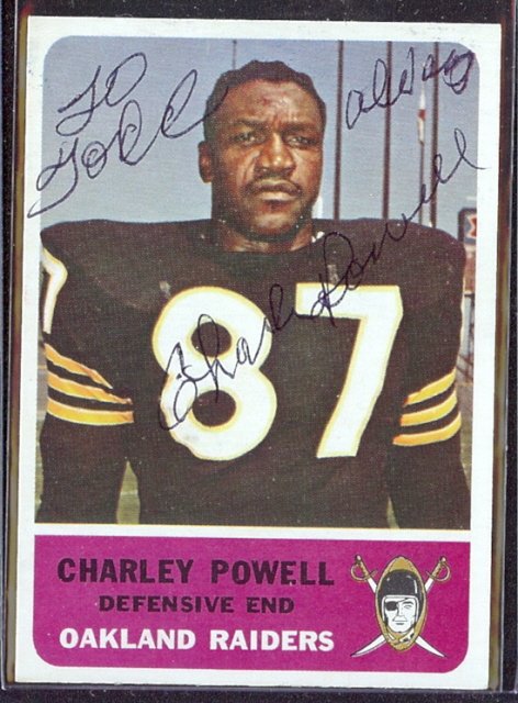 Remembering Charley Powell on his birthday, and wishing  Coach Jack Del Rio a very happy birthday! 