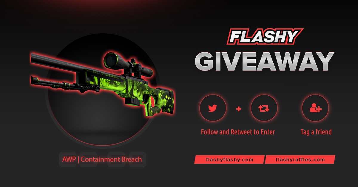 flashyflashycom's tweet photo. 🔥 24H GIVEAWAY !!! 🏆 AWP Containment Breach !

To win:
✔️ Visit for free codes: https://t.co/Fonu6EuBpu
✔️ Retweet
✔️ Follow us
✔️ Turn on twitter notifications

#flashyflashy #giveaway #csgoskins #CSGOGiveaway https://t.co/sV6Bujy1of