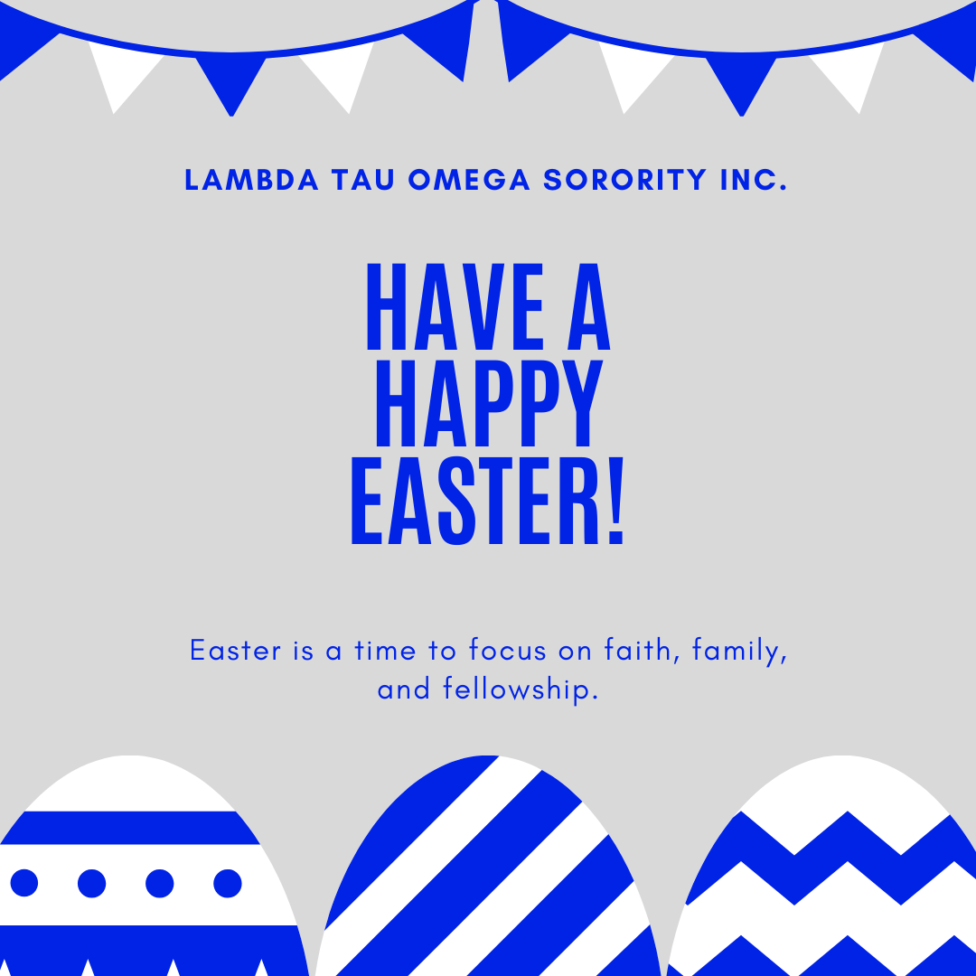 LambdaTauOmega's tweet photo. #Spring is here with the arrival of #Easter! Let us celebrate the Return of the Lord and Saviour #Jesus #Christ. Celebrate with family, faith, and fellowship today.#HeIsRisen #HappyEaster https://t.co/G6LG3s4Ex1
