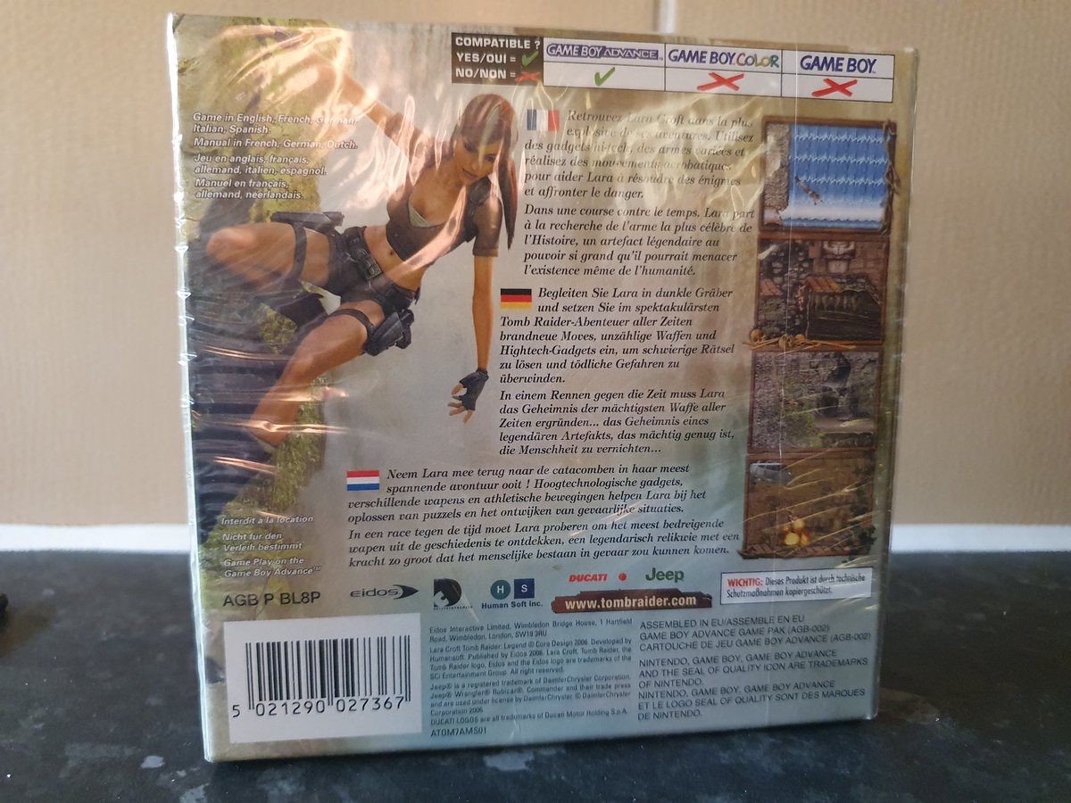 reddogjamie's tweet image. 🎮Retro game giveaway🎮 
Tomb Raider Legend GBA
sealed and prestine condition 
Rules..
Must be following me, 
like
retweet 
tell me your favourite Tomb Raider game below 
Winner announced next Saturday I will have my 3 year old son choose someone that&apos;s commented
Good luck 🤟