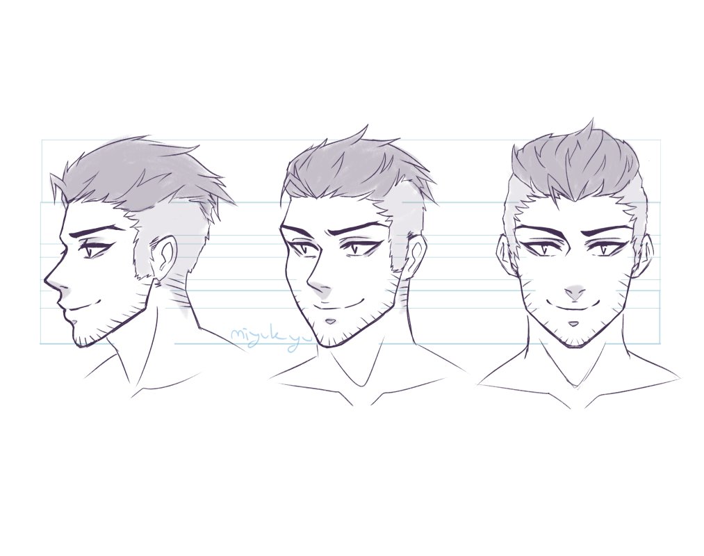 How to Draw Anime and Manga Male Head and Face  AnimeOutline