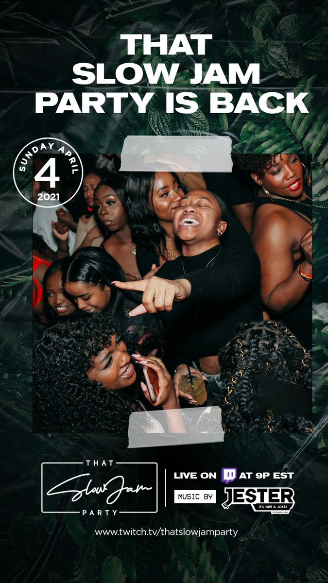 heylissamonet's tweet image. TONIGHT!! 
#THATSLOWJAMPARTY IS BACK!
Meet us on twitch at 9p!!
Twitch.com/thatslowjampar…