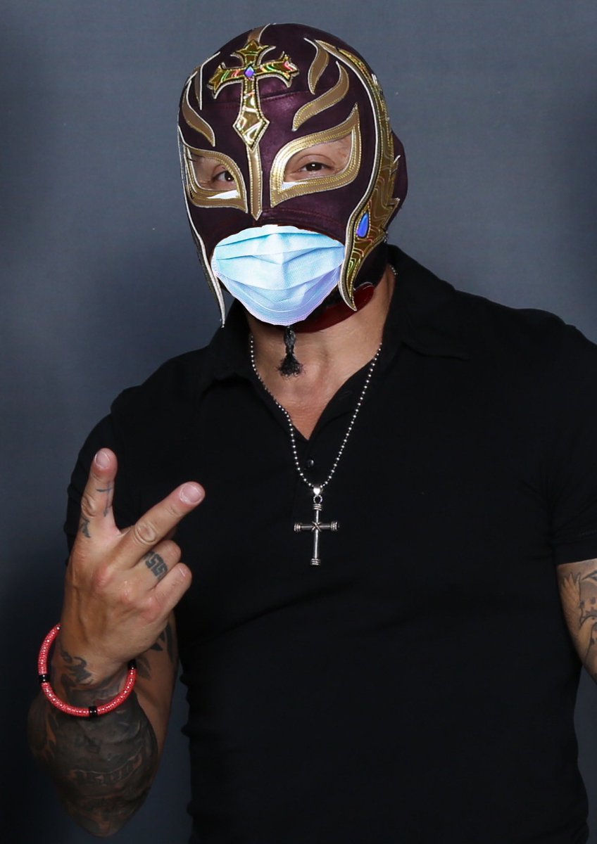 Rey Mysterio Rey Mysterio with mask without a mask.