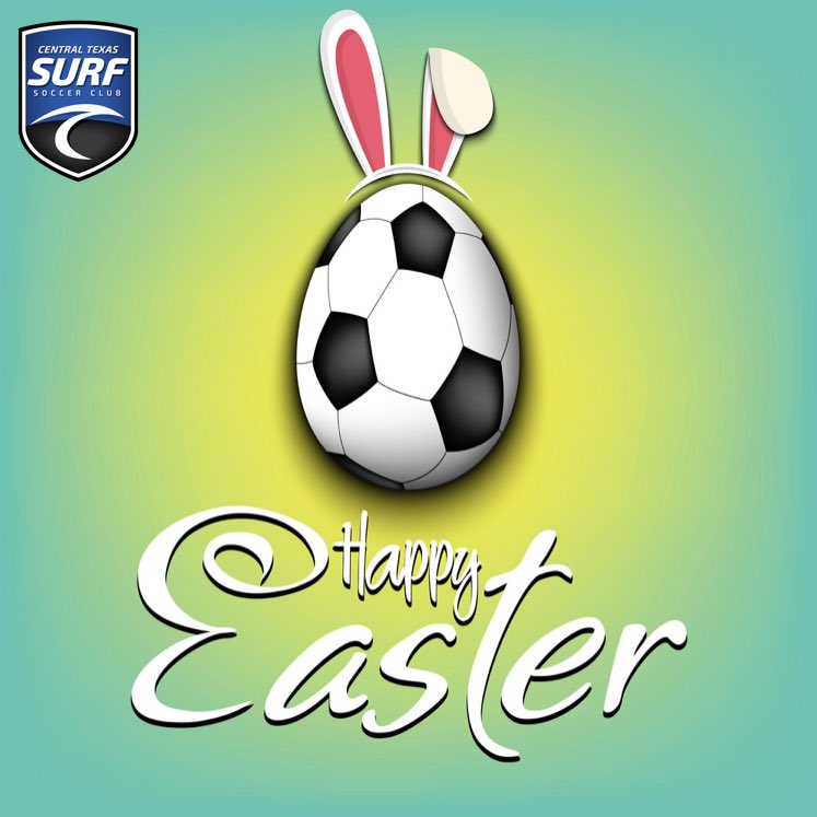 ctxsurfsc's tweet photo. We want to wish everyone a safe and Happy Easter! ⚽️🐣 

#GoSurf https://t.co/02KujZE4Kv