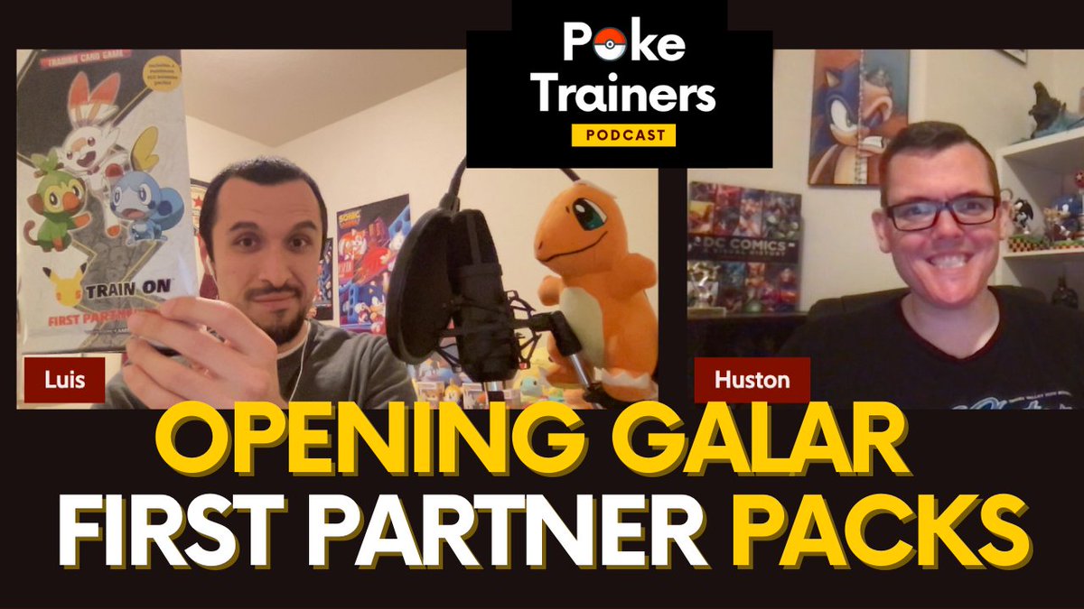 PokeTrainersPod's tweet photo. Last week @NanoFC8 & @HustonPullen opened the first release of #Pokemon First Partner Pack's: Galar Region Packs! (And found awesome cards them!)
Check it out & Subscribe to our YouTube Channel: https://t.co/39bc6J5Usk
#PokemonTCG #PokemonCards #FirstPartnerPack #GalarCards https://t.co/Z2M85ttJvq