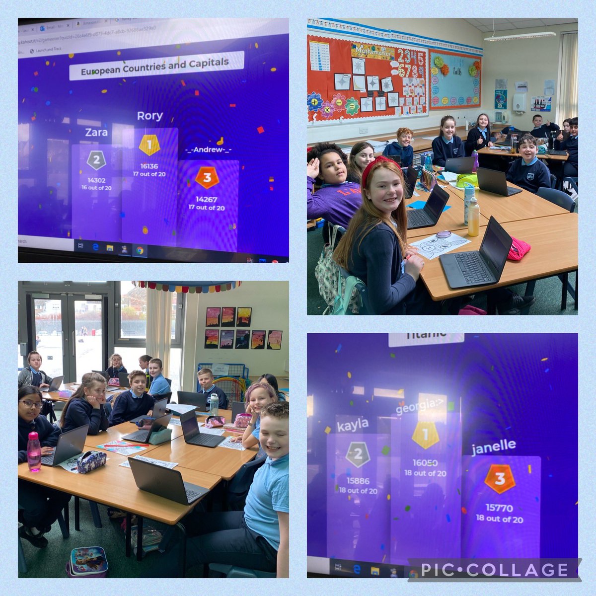ChatelheraultPS's tweet photo. Room 17 have been testing their quiz knowledge for their #super7challenge โby completing a class quiz challenge. #AutismAwarenessWeek #itsSLC https://t.co/YLiC8vZsMR