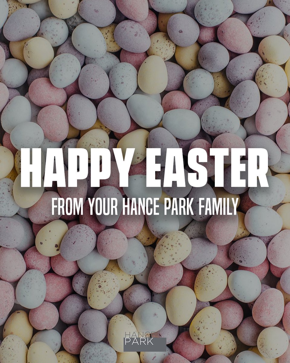 Wishing everyone a Happy Easter! 🐣🐰🍭 #HancePark