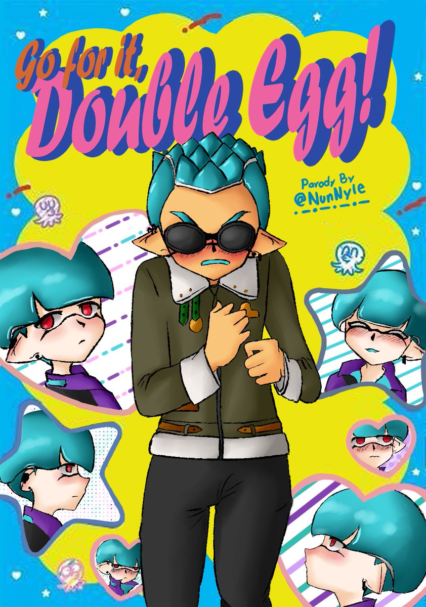 NunNyle's tweet photo. This parody has become fashionable I know I usually be late for this things but We needed something beautiful with Egg and Vintage UnU so here it is
#SplatoonManga #coroikavintage #coroikadoubleegg #XBlood #Coroika #スプラトゥーン
#スプラトゥーン2
#コロイカ #goforitnakamura https://t.co/q9QxrriYa5