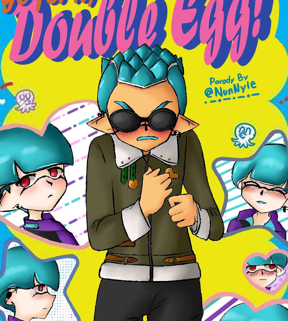 NunNyle's tweet photo. This parody has become fashionable I know I usually be late for this things but We needed something beautiful with Egg and Vintage UnU so here it is
#SplatoonManga #coroikavintage #coroikadoubleegg #XBlood #Coroika #スプラトゥーン
#スプラトゥーン2
#コロイカ #goforitnakamura https://t.co/q9QxrriYa5