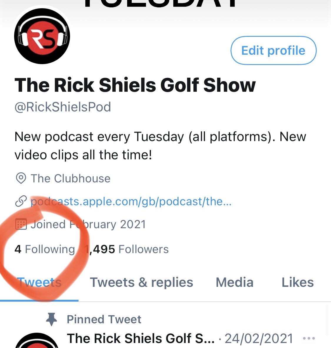The Rick Shiels Golf Show tweet media