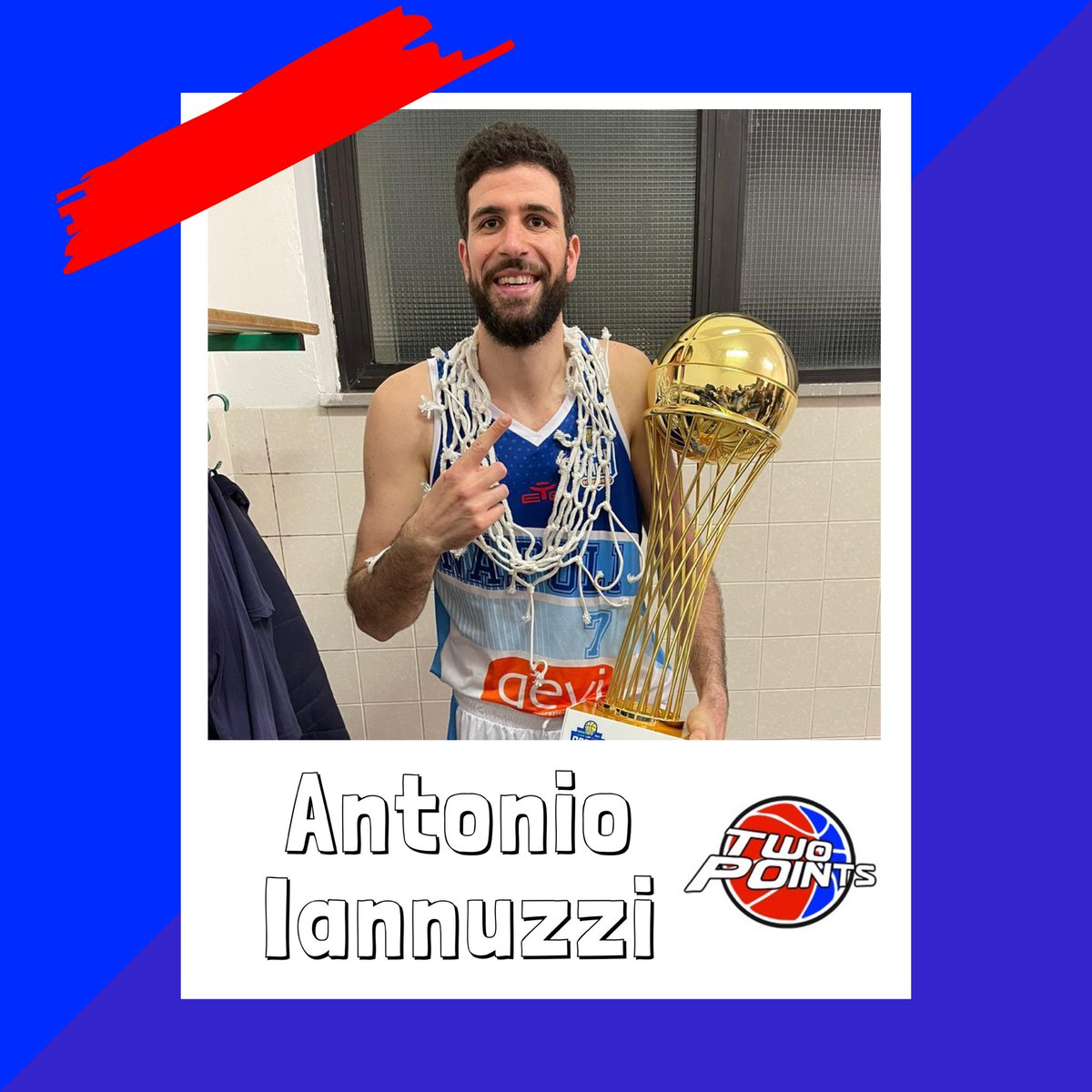 TwoPointsBBall's tweet photo. Congratulazioni al nostro @iannuzantonio per la vittoria della Coppa Italia 🇮🇹 di A2 @LNPSOCIAL!! 12 punti e 9 rimbalzi il suo bottino!! @TwoPointsBBall #trusttheprocess https://t.co/JUhbWhOtbX