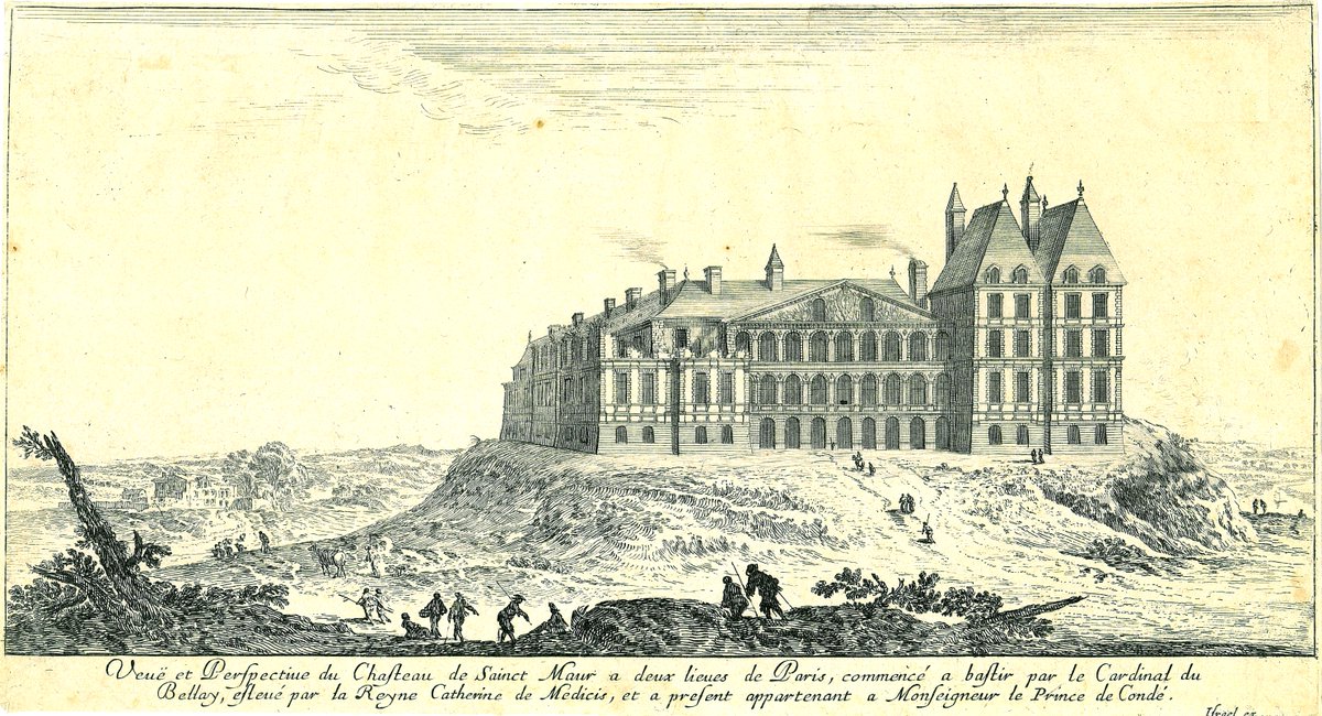 Charlotte-Catherine de La Trémoille, princesse de Condé, l'achète en 1598 et le donne à son fils Henri II de Bourbon. Son fils, le Grand Condé, qui préfère Chantilly, accorde l'usufruit de St-Maur à son intendant Jean Hérault de Gourville en 1680, avec la condition de l'achever.