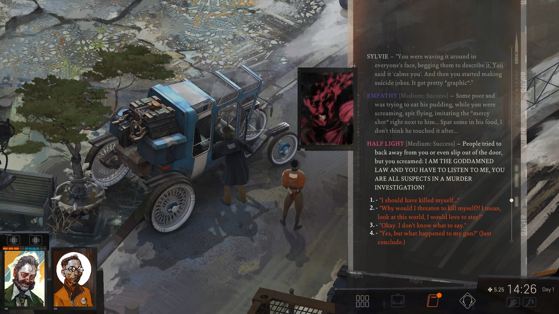 Modern Simpsons Recap Writer On Twitter Enjoying My Disco Elysium Replay Half Light Is The 