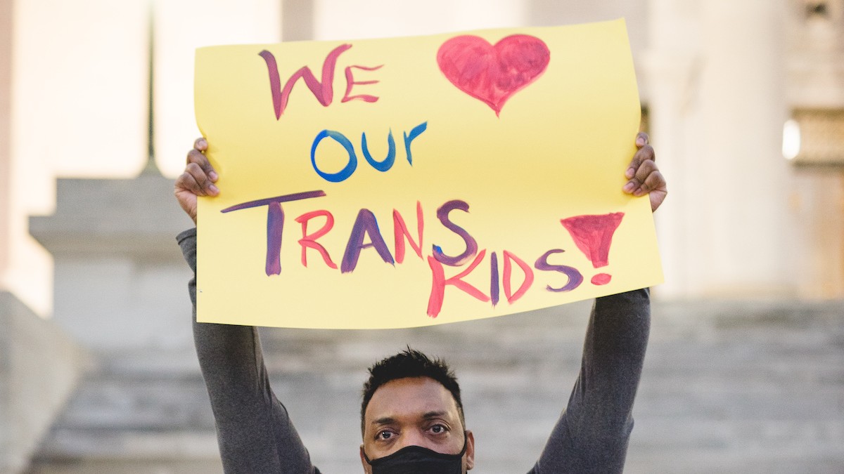 ACLU's tweet image. The time to defend trans kids is NOW.

If we don't, this bill will set a dangerous precedent nationwide.

Tell Arkansas Governor Hutchinson to veto HB 1570: 501-682-2345
