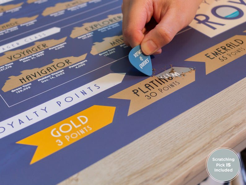 derekburgan's tweet image. One thing I love about sailing  with Royal Caribbean is the wide variety of ships. Theme park map was so good now I’m ordering this one which uses the RCL fleet and you scratch off which ships you have been on. 

etsy.com/listing/984490…