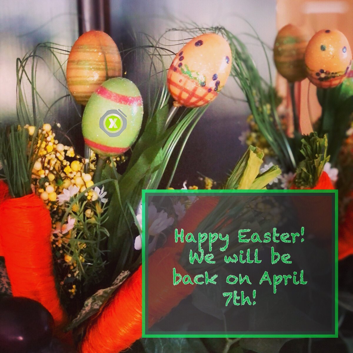 Happy Easter! Happy Egg Hunting! If you look close enough, you will find several “easter eggs” in our room too! 🐰🌷🐣🥚

#escaperoom
#escapegame #familyescape #thingstodo #ChinoHills #Chino #ilovechinohills #escaperoomnearme #easter #eastereggs #happyeaster #easter2021