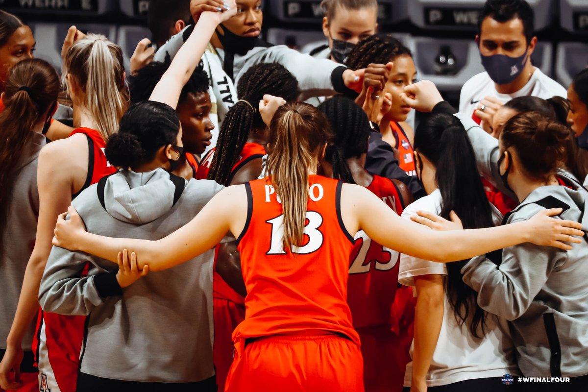MarchMadnessWBB's tweet photo. THANK YOU @ArizonaWBB for a fantastic season! 

#WFinalFour https://t.co/5W5AnMsNvo