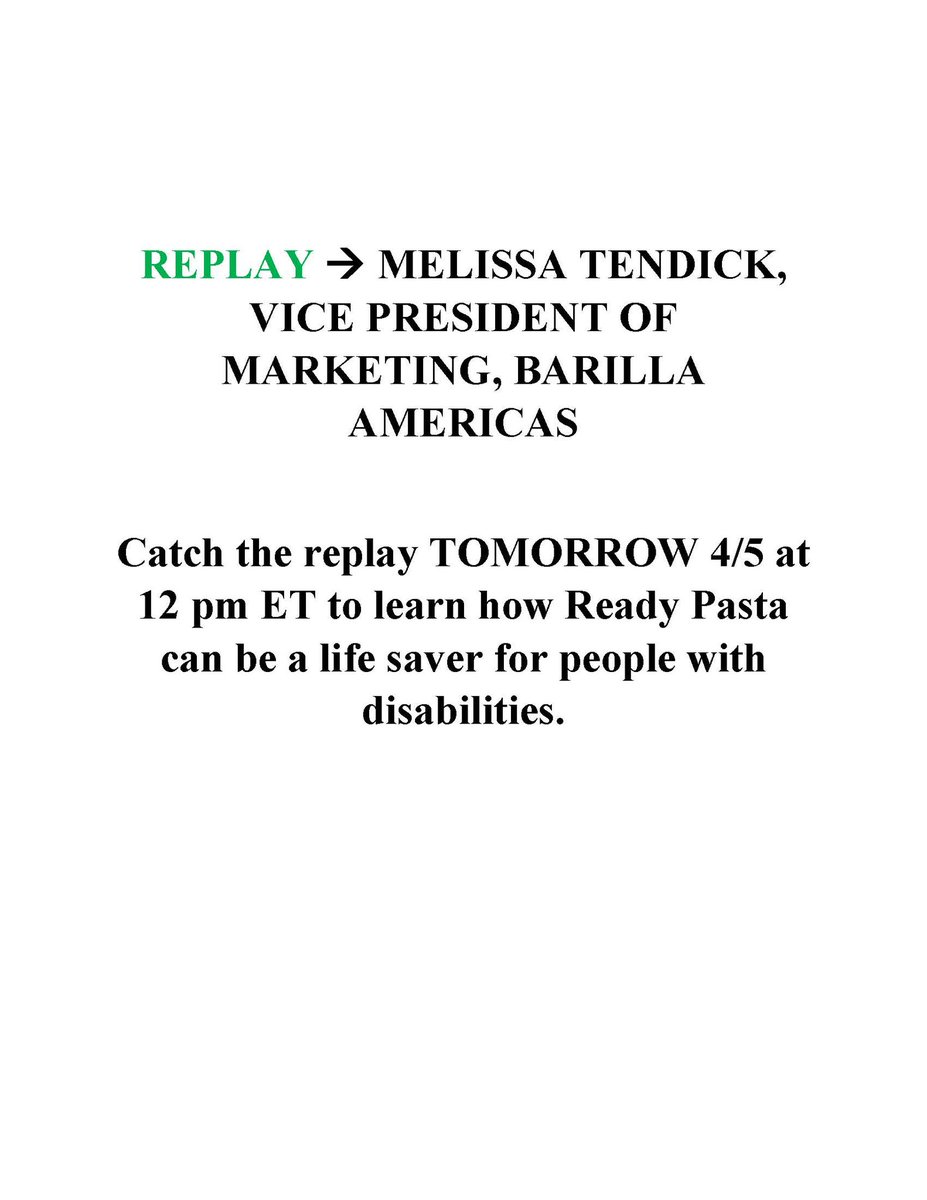 talkteawithgan1's tweet image. rvntelevision.com
#disabilityinclusion #hackability @MelissaMTen @BarillaUS