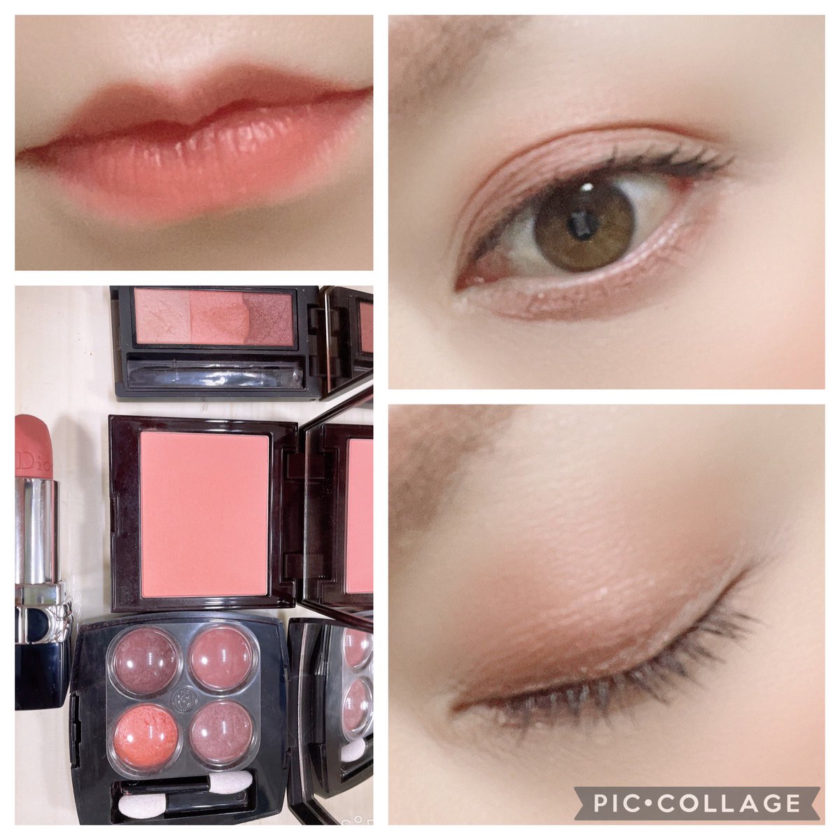 Autumn 美容垢 今日のコーデ Tシャツにゆるジャケット デニム 今日のメイク 今日もchanelのキャトルでメイク ウォームメモリーズも使いやすくてやり方次第でピンクにもオレンジにもなる セルフネイル ルナソル と Pomum で夕焼けネイル