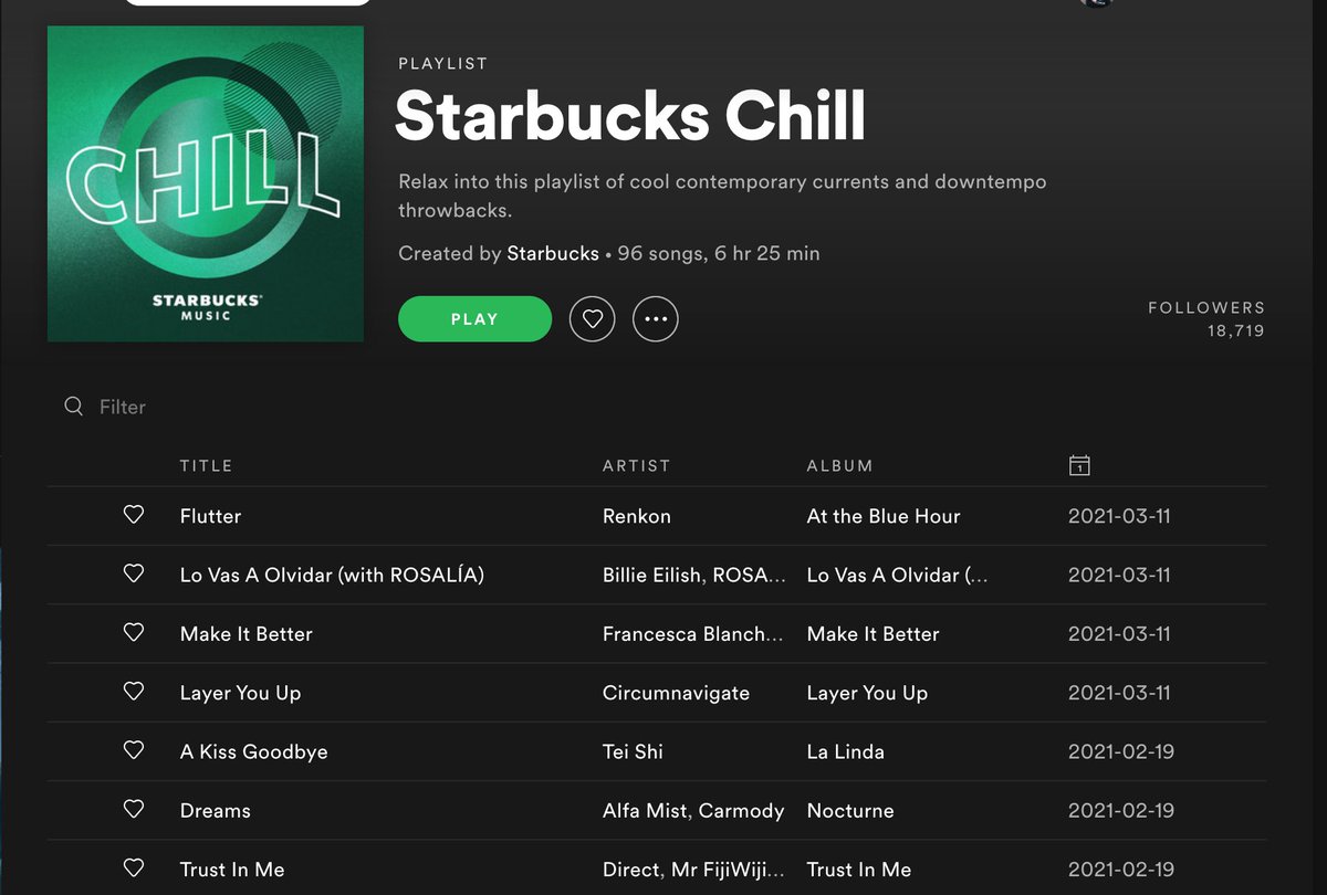Hell yeah <a href="/directofficial/">direct</a> <a href="/Holly_Drummond/">Holly Drummond</a> we made it onto <a href="/Starbucks/">Starbucks</a>' Spotify playlist again