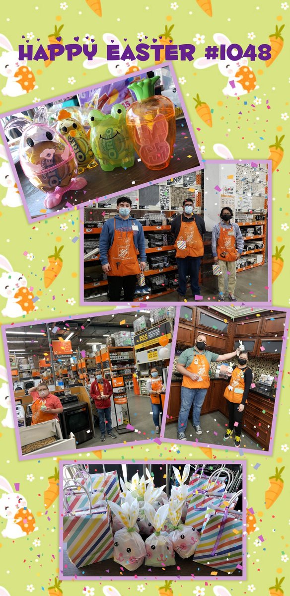 Celebrating Easter @ #wilshirehomedepot #1048! Reminding associates we appreciate their individuality and how as a team we ALL succeed!
