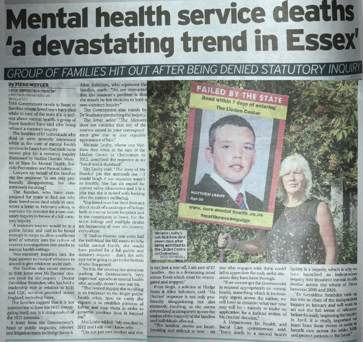 Please sign and share this petition in support
👇👇👇👇
change.org/p/nadine-dorri…?

If you or your family has been failed by. Essex mental health services please get in touch
👇👇👇👇

curementalhealth.co.uk/2565-2/

<a href="/NevilleSouthall/">Neville Southall</a> @Scouse_MaBackup <a href="/JoeyEssex_/">Joey Essex</a>  <a href="/OnlyWayIsEssex/">Only Way is Essex</a>