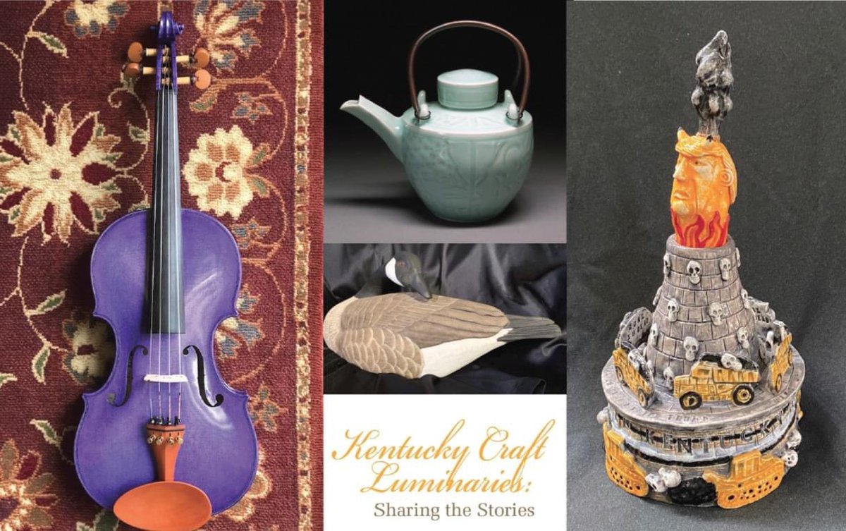 KCHEAorg's tweet photo. Kentucky Craft Luminaries: Sharing the Stories Exhibit
NOW OPEN FOR PUBLIC VIEWING through May 12, 2021- Monday - Saturday, 11 AM - 6 PM
Lexington Central Library Gallery, 140 Main Street, 1st Floor, Lexington, Kentucky
https://t.co/weDbfDkdYK https://t.co/dLCd6w4d75