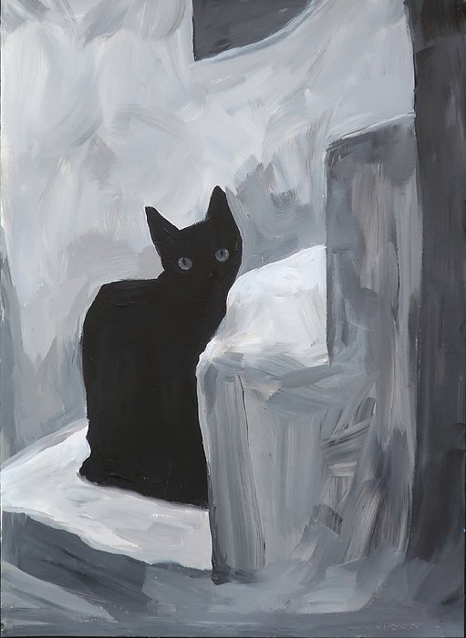 juliejohnsonart's tweet photo. New artwork for sale! - "Santorini Cat Series #6" - https://t.co/2nl4YjU3r4 @fineartamerica https://t.co/ucspFRpUBT
