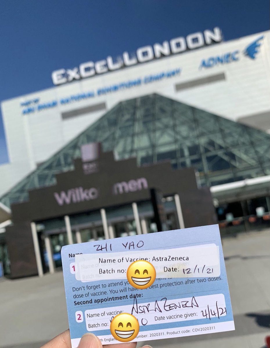 zyao2010's tweet photo. Apparently if it’s not on social media it’s not done, so here is me jumping on the bandwagon 😜

Rather emotional to take part in what probably going to be the biggest and fastest vaccine roll out in history

#LetsGetVaccinated
#VaccineSaveLives 
#ScienceLeadTheWay https://t.co/yYDji25P9U