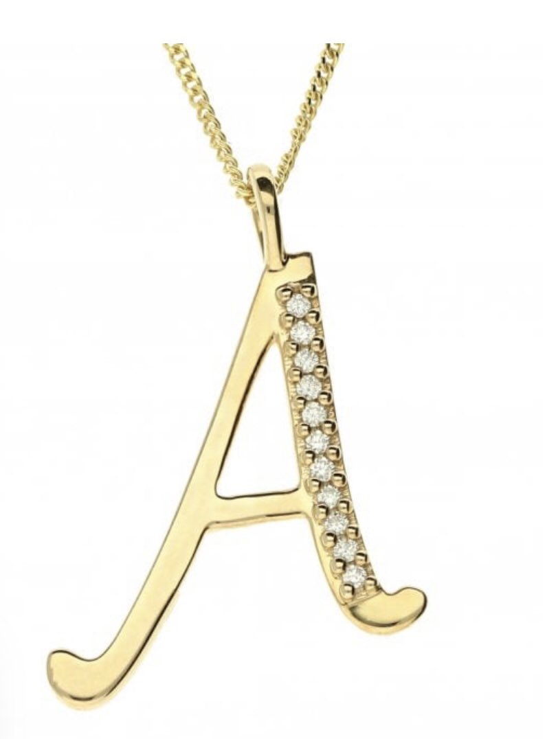 GoldencraftL36's tweet photo. message to order Diamond set Initials with chain in white or yellow gold £245, heavier chains available @GoldencraftL36 @huytonvillagecentre #initialsnecklace #diamondinitials #elegant #diamonds https://t.co/A4m07lcEkm