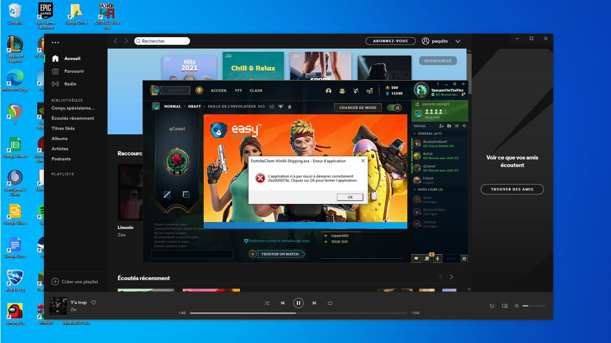 faut faire quoi pour enlever l'erreur ? c'est impossible de lancer ftn ptn