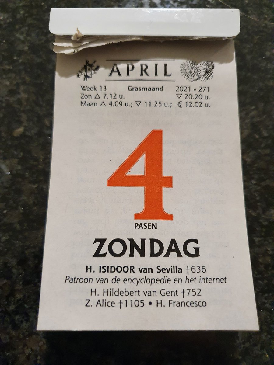 TvanDiepen's tweet photo. De heilige Isidoor, 'toevallig' vandaag op 4 april. #demol https://t.co/vnmgBnkNrL