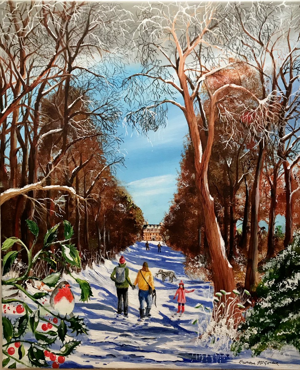 My painting of The Avenue of trees to Acklam Hall is featured in John Powls new book North Sea to the East