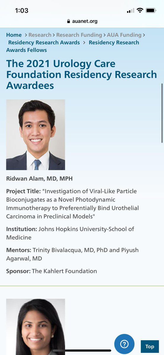 Congrats to <a href="/ridwantweets/">Ridwan</a>. First a NIH, safety officer, and now AUA... your research year is gonna be 🔥🔥. You are gonna be busy. I see you too <a href="/MeeraChappidi/">Meera Chappidi</a>, Congrats !!