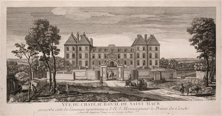 En 1697, Gourville restitue l'usufruit du château achevé à Louis III de Bourbon. L'aile commencée par Catherine de Médicis est détruite et remplacée par une terrasse, avec son symétrique de l'autre côté de la cour, et les pavillons sont effectivement bien terminés.