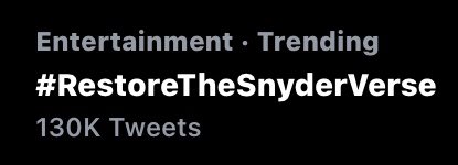 #RestoreTheSnyderVerse תמונה ,#RestoreTheSnyderVerse Twitter Trend : Most Popular Tweets