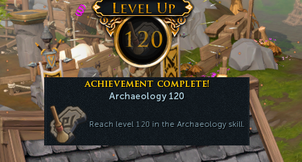 GreenMan511RS's tweet photo. Whooo!! 120 Archaeology! ;DD #RS120 #RSArchaeology #RSGains #RuneScape https://t.co/gTfSFyth6s
