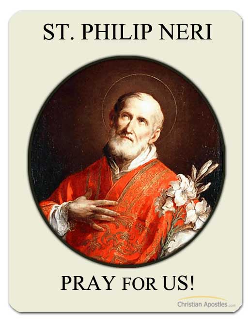 St. Philip Neri's feast day is celebrated on May 26. He is the patron saint of Luxembourg, Uruguay, and pastry chefs.
He was born in Florence, Italy, in 1515 and known in his boyhood as “Pippo Buono” (good little Phil). Read all about Saint Philip Neri: 
christianapostles.com/st-philip-neri