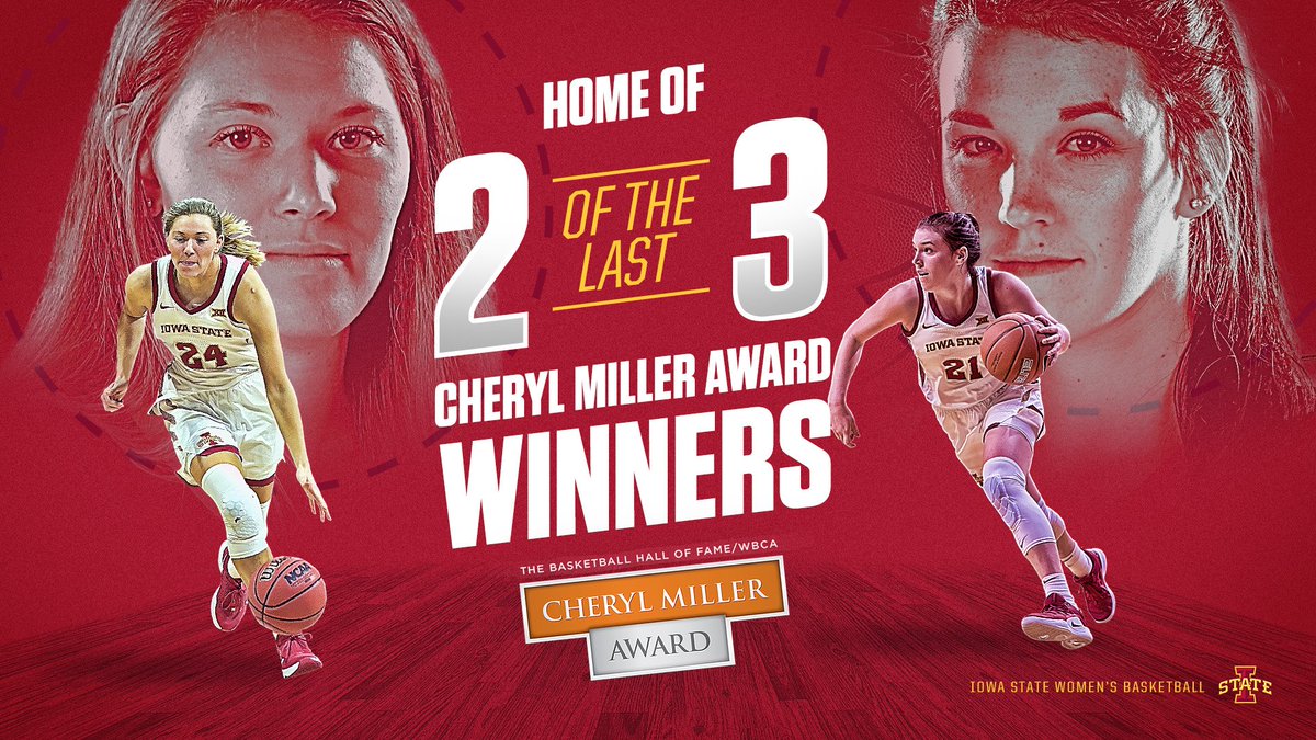 The best small forwards in the nation have played for 𝙄𝙊𝙒𝘼 𝙎𝙏𝘼𝙏𝙀.

#Cyclones | #MillerAward

🌪️🏀🌪️