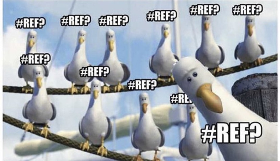 ExcelHumor's tweet photo. When you accidentally break a link in Excel https://t.co/6V51zs14Om