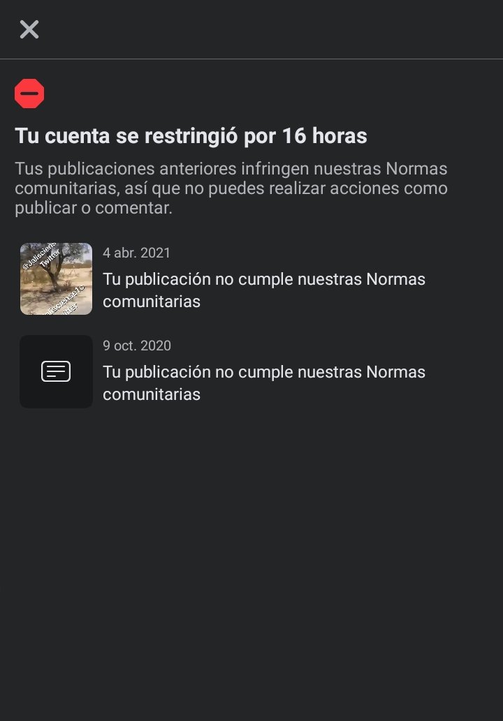 NarcoMundo_NOT's tweet photo. @Facebook nos bloqueo la pagina oficial de #narcomundo otra vez, esta vez serán 24 horas nos faltan 16. https://t.co/2xT812aujM
