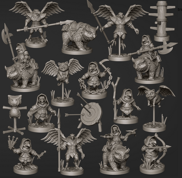GoonMasterGames's tweet photo. April 2021 Monthly Throwback Release - Murderous Crows 🦅

Get the release here: https://t.co/gsyx1Tlht8 

#goonmastergames #crows #crow #birds  #dndminiatures #3dprinting #tabletoprpgs #mini  #bases  #terrain #eagle #tressym #owlbear https://t.co/pWrdE2WJS1