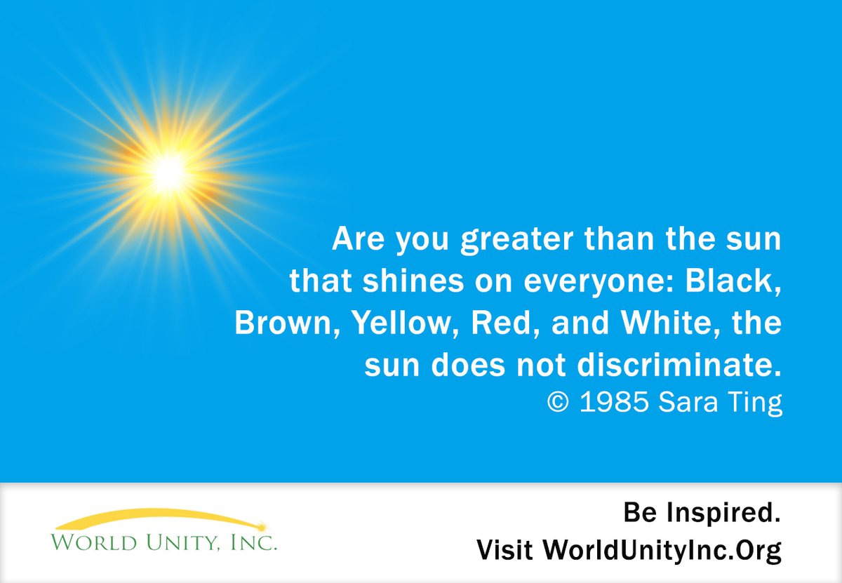 Laws and polices cannot remove prejudice from the heart or stop it from growing. The Sun poem is being promoted on 17 digital billboards donated across the US.  In Las Vegas NV is can be seen on 9.