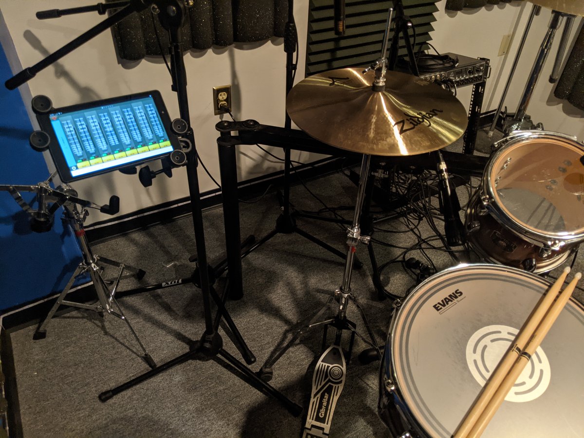 HypernovaBalt's tweet image. We now have wireless tablet controlled monitor mixing in each live room - no more arguing with the sound engineer to get the perfect monitor mix in your headphones!

#Music #BaltimoreMD #Baltimore #Maryland #RecordingStudio #Studio