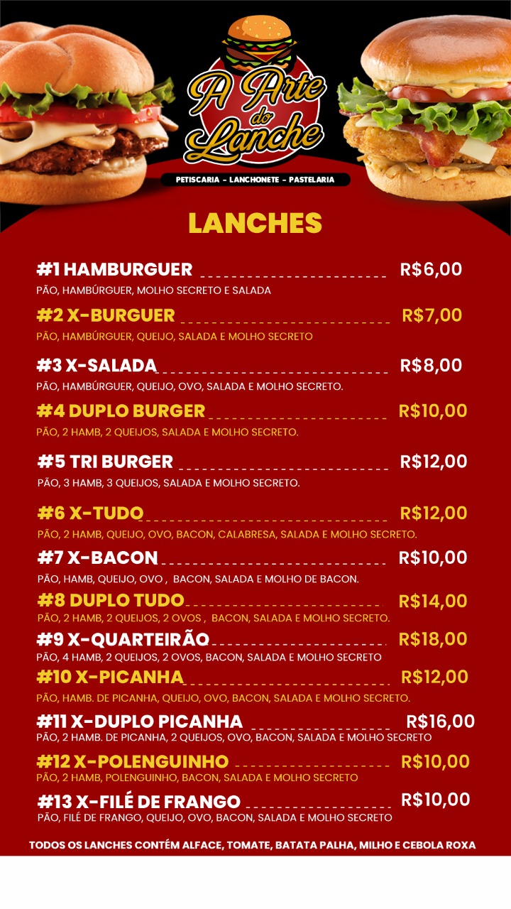 Arte Do Lanche on Twitter: