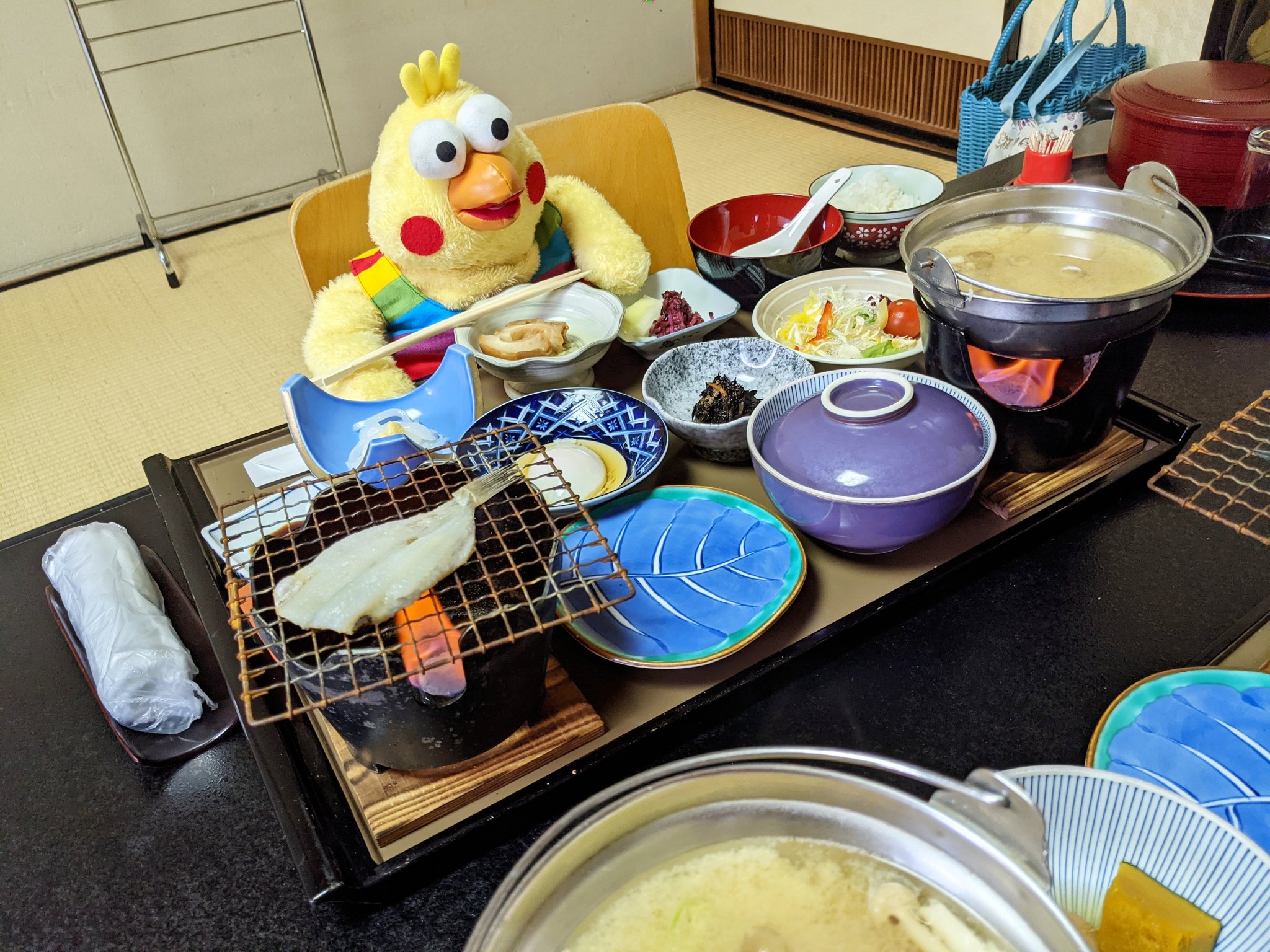 ゆずポイ ポインコ680 旅館の朝食は最高ポイ ふだんはプロテインバーポイ プロテインバーでマシュマロボディ保ってるポイ ポインコin金沢いい旅夢気分21 ポインコ 旅館の朝食 プロテインバーで美を追求 T Co Mgnw6fsevl Twitter