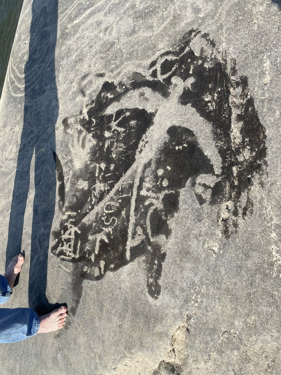 What a day. Walked from York to the Susquehanna River and then took a boat with a true American cultural pioneer to see the only examples of Native American petroglyphs in the entire northeastern United States.